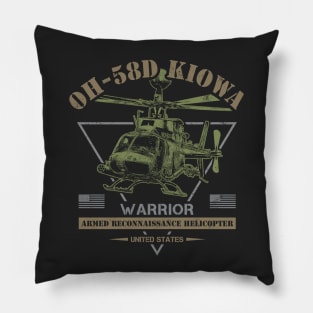 OH-58D Kiowa Warrior Helicopter Pillow