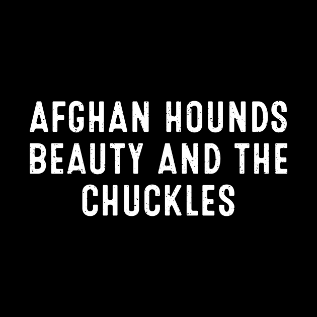 Afghan Hounds Beauty and the Chuckles by trendynoize