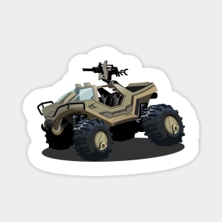 Cartoon sci-fi vehicle Magnet