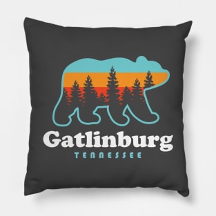 Gatlinburg Tennessee Smoky Mountains Bear Pillow