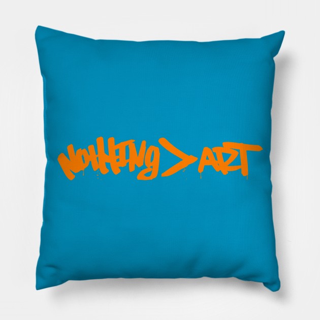 NOTHING > ART Pillow by illproxy