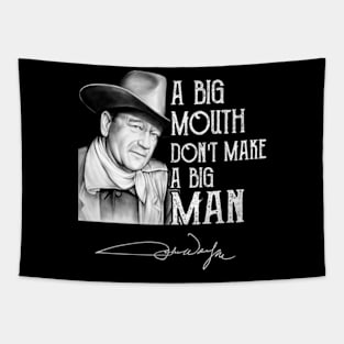 super star quote black and white Tapestry