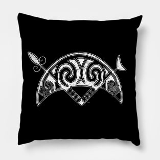 Pictish Symbol Crescent and V-Rod Pillow