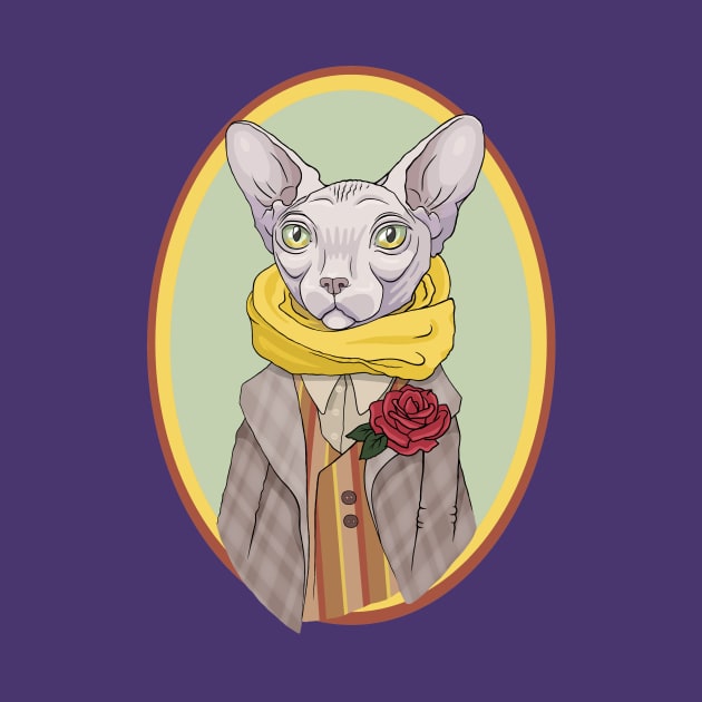 Mr. Sphynx cat by ArtFork