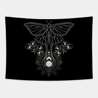 Moon Phases Butterfly Magic Festival Tapestry