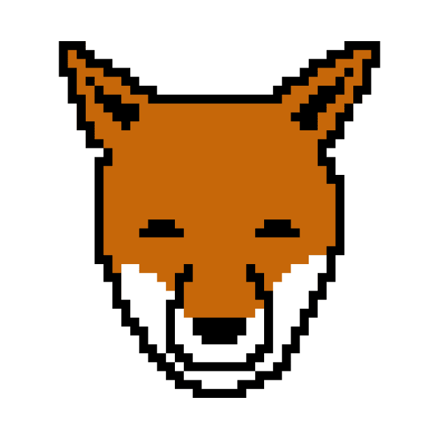 Pixel fox face by Bee-