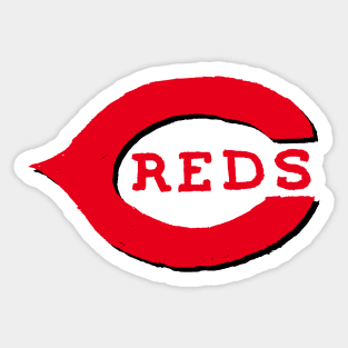 1950s Cincinnati Reds Red Legs 2.75 Inch Decal Baseball Post 