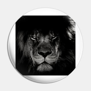 African Lion Portrait Pin