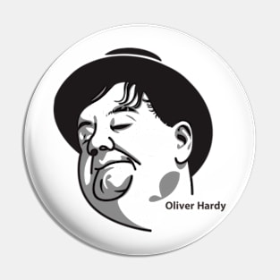 Oliver Hardy Pin