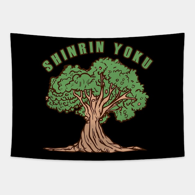 Shinrin Yoku Forest Therapy Nature Tapestry by skaterly