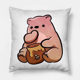 Pink Cute Kawaii Bear Pillow