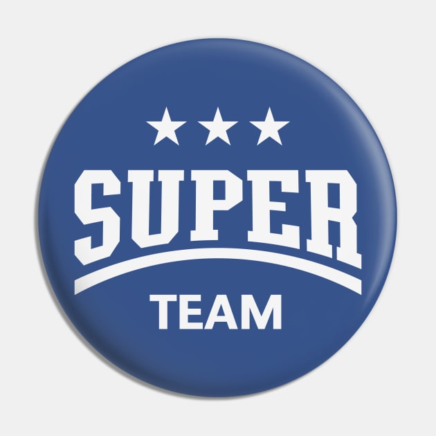 Super Team (White) Pin by MrFaulbaum