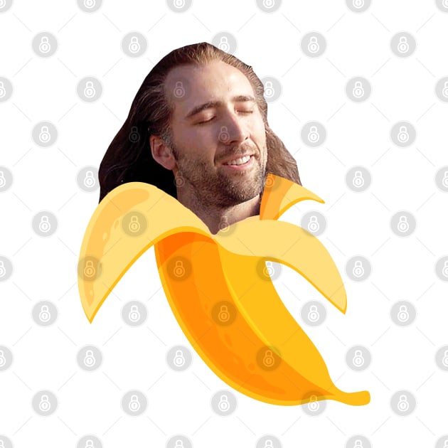 Nicolas cage in a banana by YaiVargas