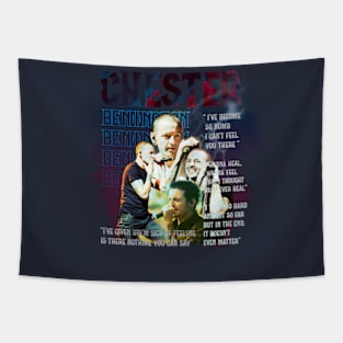 Chester Bennington t shirt design Tapestry