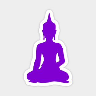 Simple Violet Buddha Magnet