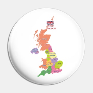 Great Britain Map Pin