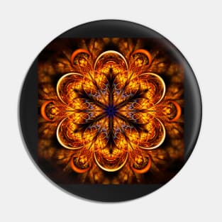 Golden mandala Pin