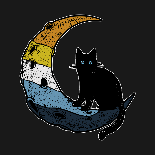 Aroace Moon Cat by Psitta