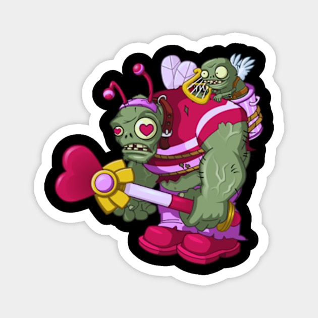 Plants vs. Zombies bang 2 Magnet by Vidi MusiCartoon