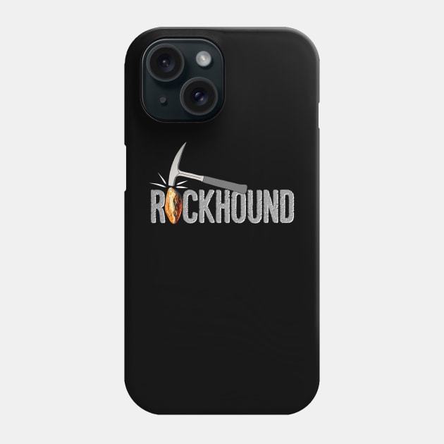 Rockhound Rock Pick Geology Hammer Rockhounding Gift Phone Case by Laura Rucker