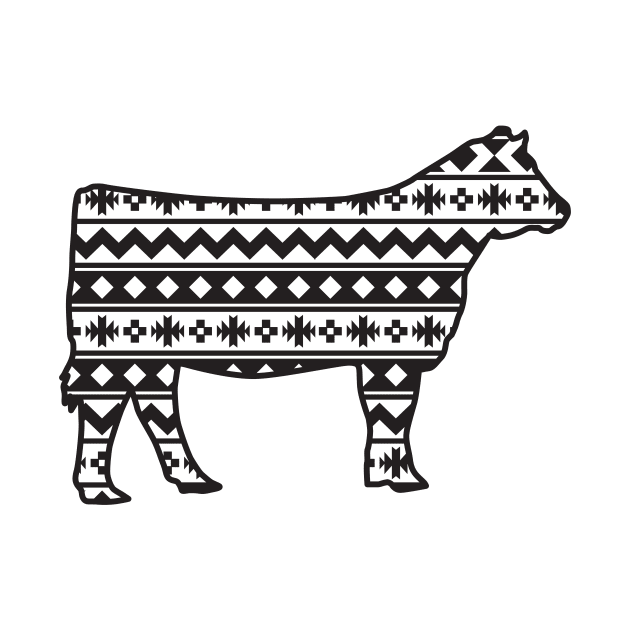 Livestock Show Heifer with Southwest Pattern by SAMMO