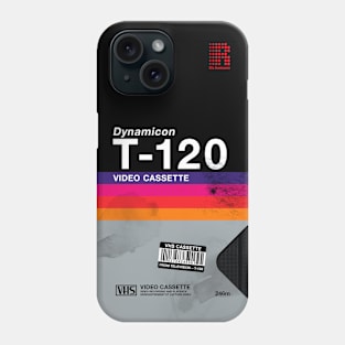 VHS cassette case, Dynamicon T-120 [retrowave/vaporwave] Phone Case