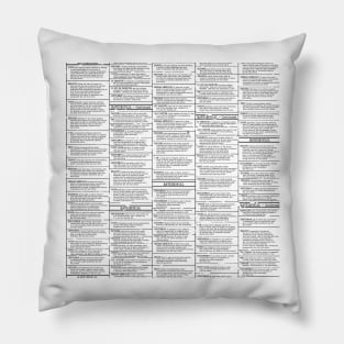 vintage newsprint personal ads Pillow