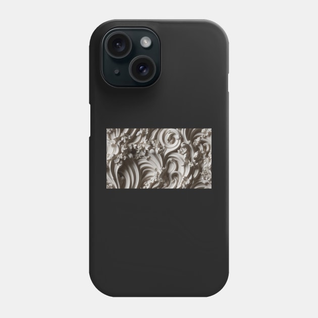 Seamless Leaf Relief Carving IX Phone Case by newdreamsss