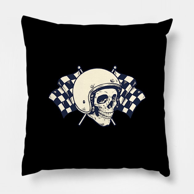 Skull Rider Pillow by Rikusfer