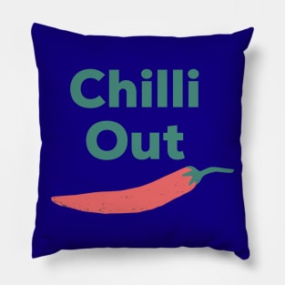 Chill Out, Vegetable, Chilli, Funny Vegetable Pillow