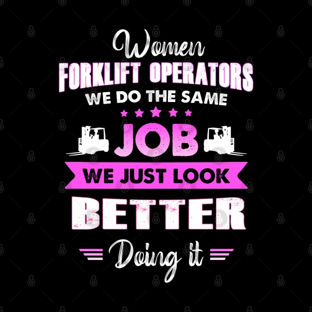 Women Forklift Operators by White Martian