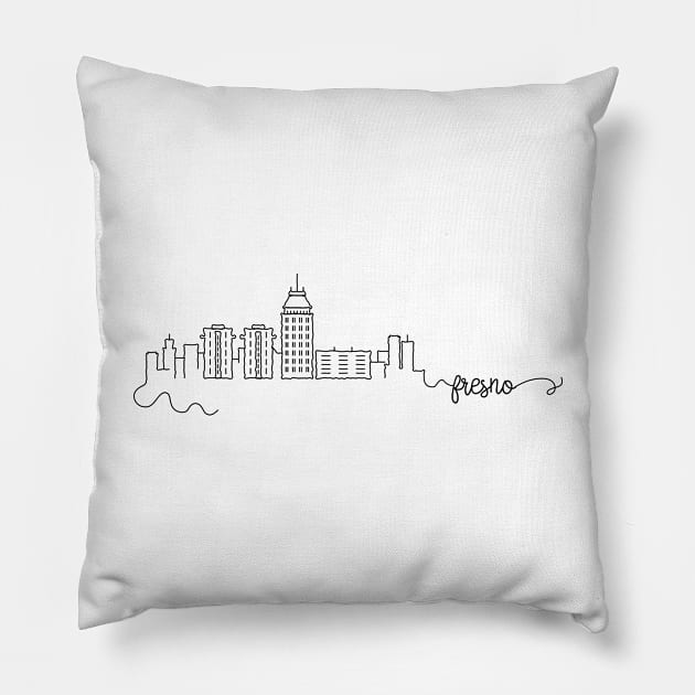 Fresno City Signature Pillow by kursatunsal