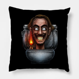 Horror toilet Monster #24 Pillow