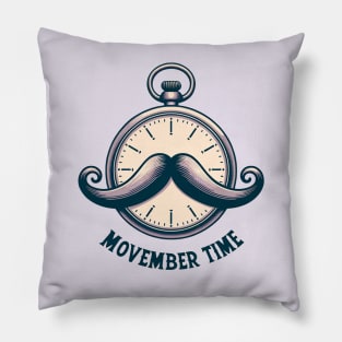 Movember Time Pillow