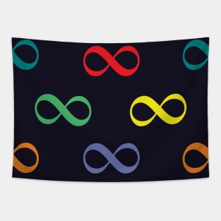 Colorful Infinity Eternal Pattern Tapestry