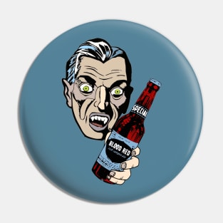 Blood Red Vampire Ale Pin