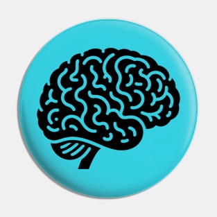 Brain Silhouette Pin