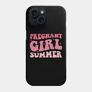 Pregnant Girl Summer Pregnancy Reveal Baby Shower Phone Case