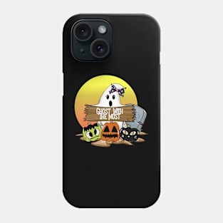 Halloween Ghost With The Most Funny Trick Or Treat Phone Case