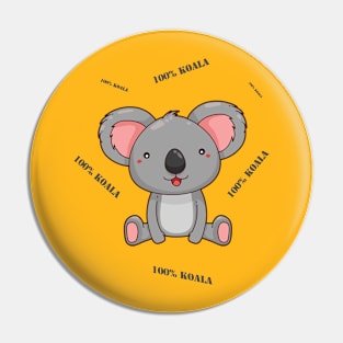 100% Koala Pin