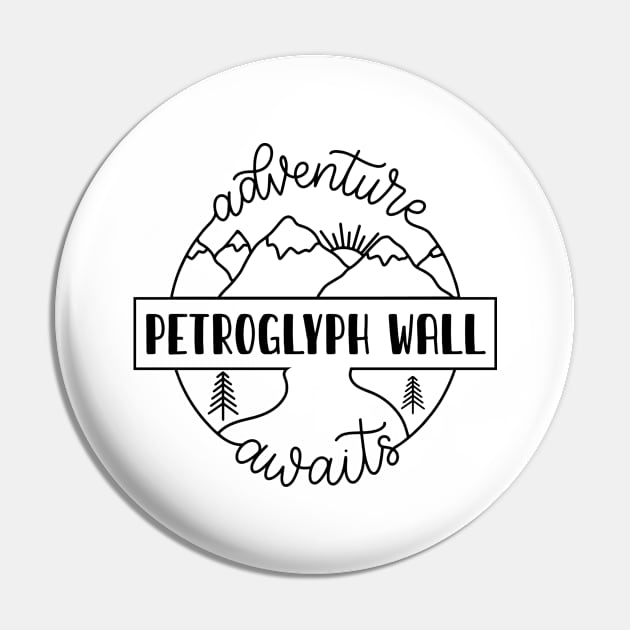 Petroglyph Wall hiker gift for climber. Perfect present for mother dad friend him or her Pin by SerenityByAlex