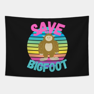 Multicoloured Save Bigfoot Tapestry