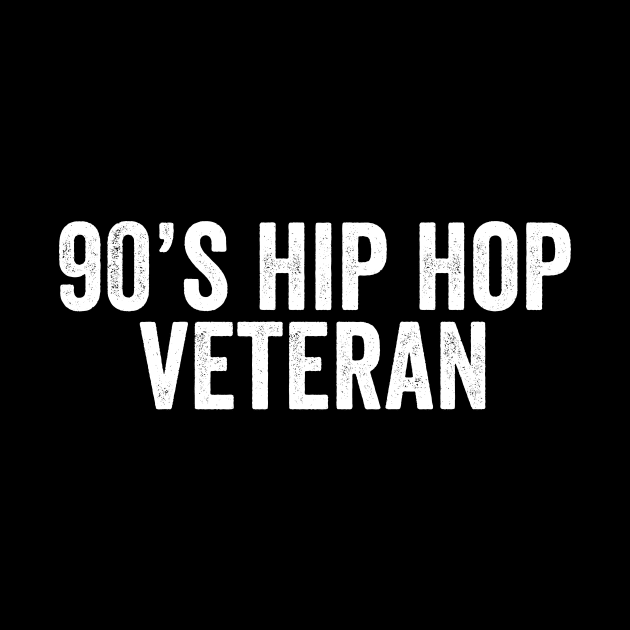 Vintage 90's Hip Hop Veteran White by GuuuExperience