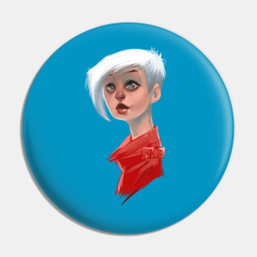 White Hair Pins Und Buttons Teepublic De