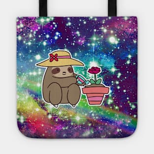 Gardener Sloth Rainbow Sloth Tote