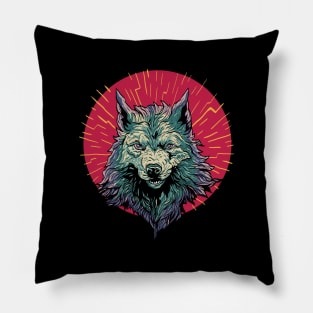 WOLF - Colorful Artwork Pillow