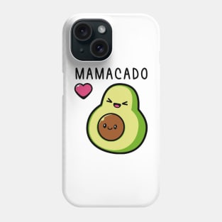 Womens Mamacado Pregnancy Mother Cute Avocado Fruit Pregnant Mom Phone Case