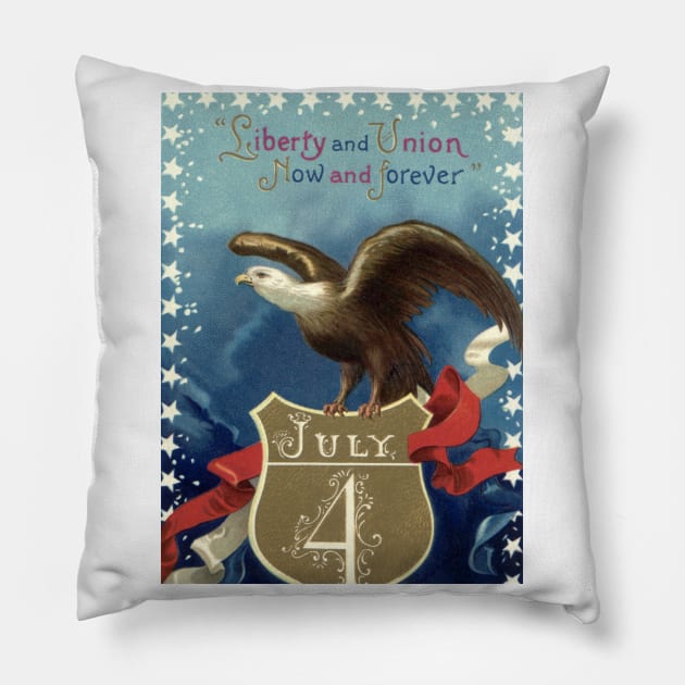 Vintage 4th of July Pillow by MasterpieceCafe