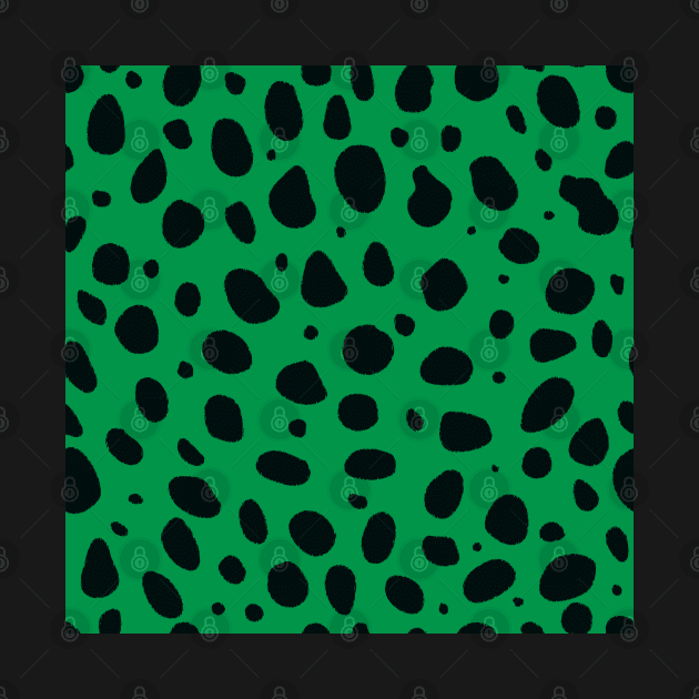 Kelly Green and Black Cheetah Print Animal Print by YourGoods