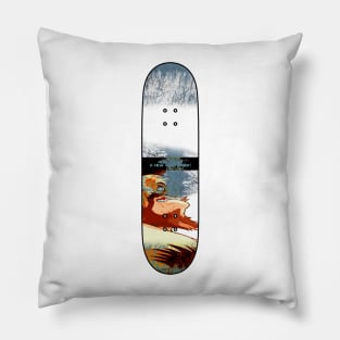Distressed Skateboard - NC - Zangief Pillow